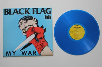 Black Flag - My War LP on blue
