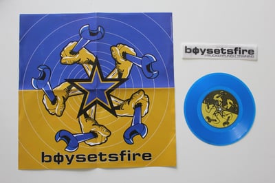Boysetsfire - Suckerpunch Training 7" on transparent blue