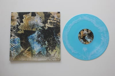 Converge - Axe To Fall LP on blue with white smoke