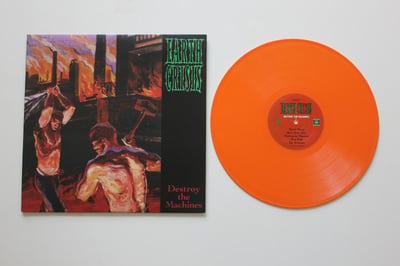 Earth Crisis - Destroy The Machines LP on orange