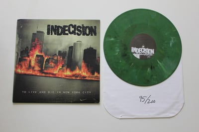 Indecision - To Live And Die In New York City LP on green