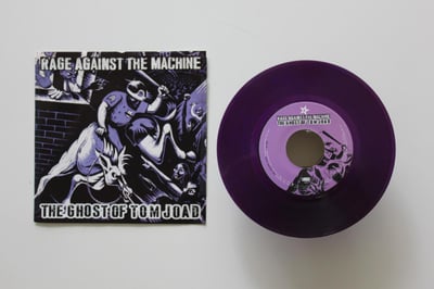 Rage Against The Machine - The Ghost Of Tom Joad 7" on transparent purple