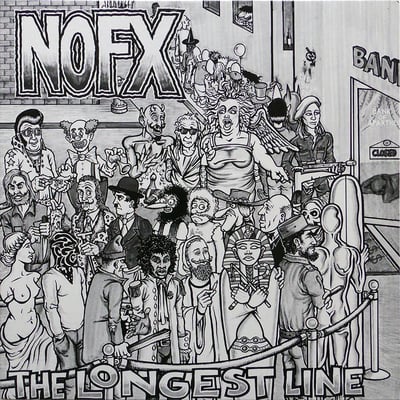 NOFX - The Longest Line - White (with two a-side labels) /1082
