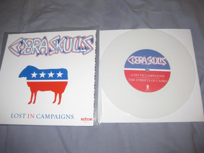 Cobra Skulls "Never Be A Machine/Lost In Campaigns" Red Scare Records. 1st Press. White/???