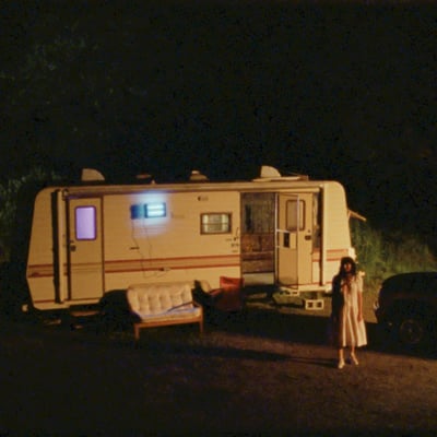 Boy Harsher - The Runner (Original Soundtrack) (Nude Club Records, Nude018) · LP · Crystal Clear / Purple Marbled · Limited Edition