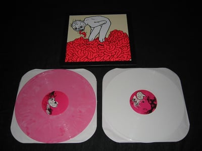 Combat Wounded Veteran - This is Not an Erect, All-Red Neon Body 2xLP (1st Press 480/500 white and pink)