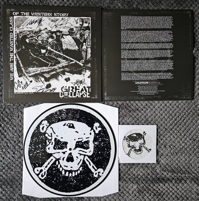 Great Collapse - Elemental | 12" Broken Rim Records | Black w/ White Silkscreen | #94/110 [Signed]