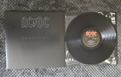 AC/DC - Back In Black | 12" | Columbia Records | Black