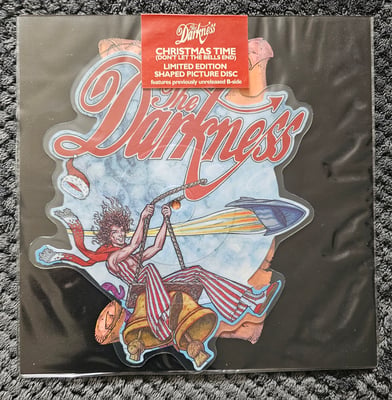 The Darkness - Christmas Time (Don't Let The Bells End) | 7" | Must...Destroy!/Atlantic Records | Shaped Picture Disc