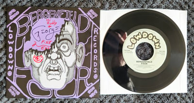 Bergenfield Four - Bergenfield Four | 7" | Low Down Records | Black | /300 [Signed by Damian & George]