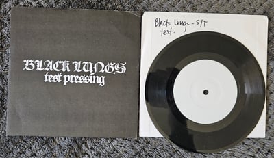 Black Lungs - Black Lungs | 7" | Dine Alone Records | Test Pressing | Vinyl #3/6, Sleeve #3/5