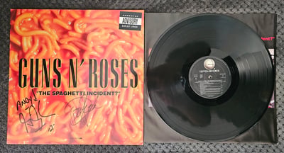 Guns N Roses - The Spaghetti Incident? | 12" | Geffen Records | Black [Signed by Gilby Clarke & Dizzy Reed]