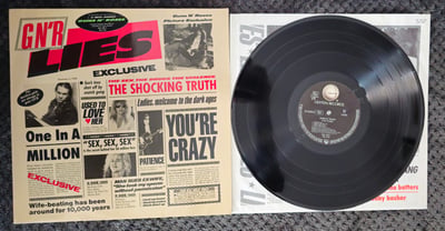 Guns N Roses- GnR Lies | 12" | Geffen Records | Black