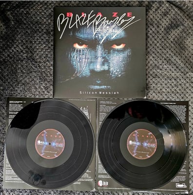 Blaze - Silicon Messiah | 2x12" | Blaze Bayley Recordings | Black | /1000 [Signed by Blaze Bayley] (Water Damaged)