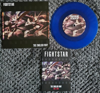 Fightstar - The English Way | 7" | Search And Destroy Records | Blue | [w/ Signed Insert]