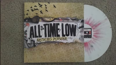 All Time Low - Nothing Personal | White w/ Red Splatter (Hot Topic exclusive) | 2015 | HR710-1