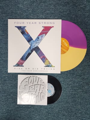 Four Year Strong - Rise Or Dying Trying (10th Anniversary) w/ bonus 7" | Mustard & Purple Split | /1000 (2017) ISUR008LPX