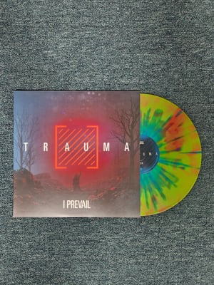 I Prevail - TRAUMA | Red & Neon Green A-side/B-side w/ Blue & Purple Splatter (tour exclusive) | 2019 | FEAR00661