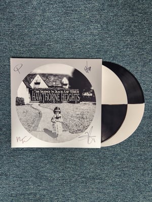 Hawthorne Heights - The Silence In Black And White (20th Anniversary) (Double LP) | Black & White Split | /1000 | 2024 | CR00806 *SIGNED*