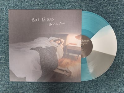 Real Friends - Torn In Two | Electric Blue w/ White and Grey Twist | /300 (Newbury Comics exclusive) (2022) PNE324
