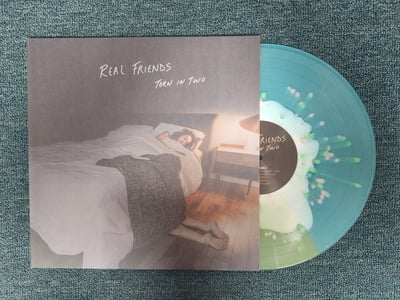 Real Friends - Torn In Two | White In Electric Blue & Coke Bottle Green Split w/ Heavy Doublemint & Baby Pink Splatter | /300 (2022) PNE324