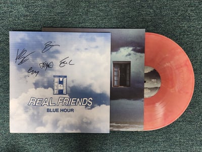 Real Friends - Blue Hour | Sorbet Swirl | /500 (52/100 alternate screen print jacket) (2024) MWT-001 *SIGNED*
