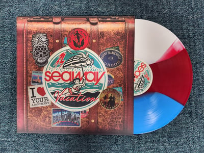 Seaway - Vacation | Cyan Blue, Red, & White Tri-Stripe | /1400 | 2017 | PNE204