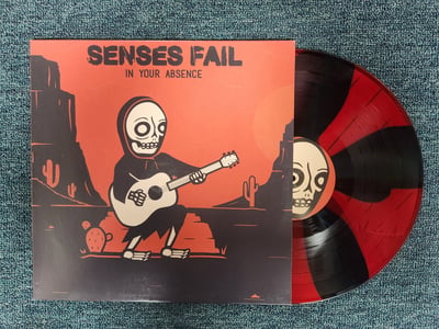 Senses Fail - In Your Absence | Black & Blood Red Pinwheel w/ screen-printed b-side| /500 (2020) PNE198