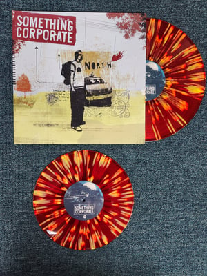 Something Corporate - North w/ bonus 10" | Red w/ Yellow Splatter (2023) 602458315295