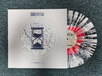 State Champs - The Acoustic Things | Neon Pink Inside Clear w/ White Splatter w/ screen-printed b-side | /300 (Newbury Comics exclusive) (2022) PNE156