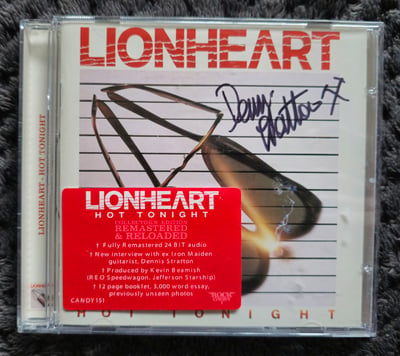 Lionheart - Hot Tonight [Signed by Dennis Stratton]