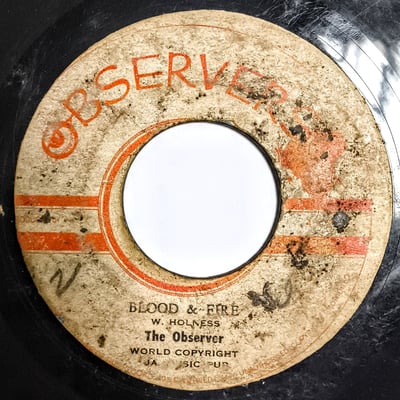 none - The Observer - Blood & Fire - Observers - 7" - 1971 - 32582007 - Ska, Reggae - 2024-12-16 07:07:44 - Very Good (VG) - Generic