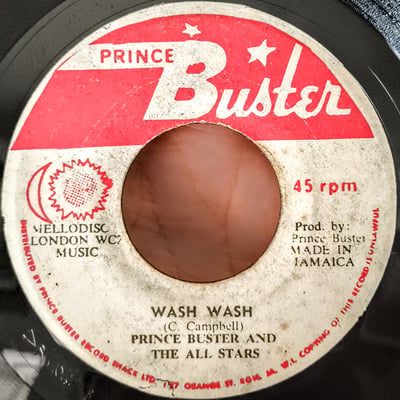 none - Prince Buster And Prince Buster's All Stars - Wash Wash / Thirty Pieces Of Silver - Prince Buster - 7", Single - 0 - 32202786 - Ska, Reggae - 2024-11-05 03:36:46 - Very Good Plus (VG+) - Generic