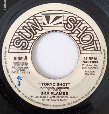 NXSF003 - The Ska Flames - Tokyo Shot - Next Step Records - 7", Single, RE, Bla - 4 - 1993 - 15519601 - Ska, Reggae - 2020-06-23 10:43:17 - Near Mint (NM or M-) - No Cover