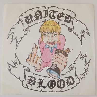 C-001 - United Blood - United Blood - Cheetah's Records - 7" - 1997 - 3293885 - Hardcore - 2015-04-05 16:30:39 - Near Mint (NM or M-) - Near Mint (NM or M-)