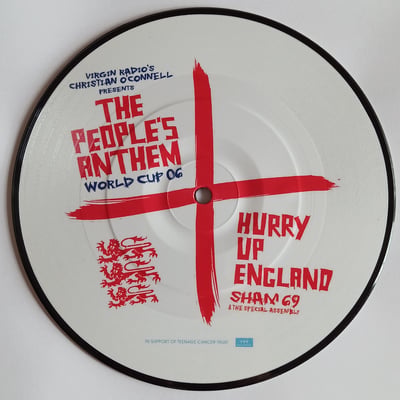 R6704, 00946 367307 7 6 - Sham 69 & The Special Assembly - Hurry Up England (The People's Anthem World Cup 06) - Parlophone, Parlophone - 7", Pic - 2006 - 2289617 - Oi! - 2016-01-24 08:10:21