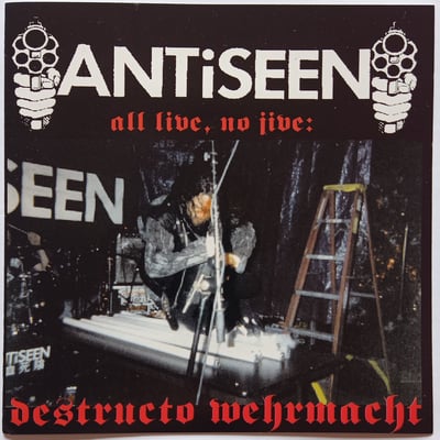 PR026 - Antiseen - All Live, No Jive: Destructo Wehrmacht - Prophecy Records - 7" - 2002 - 6247181 - Punk - 2020-12-24 06:24:01 - Near Mint (NM or M-) - Near Mint (NM or M-)