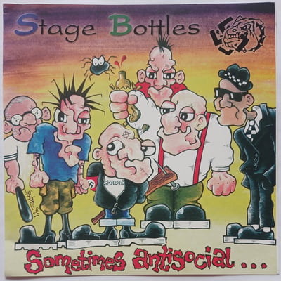 KOB 007, MBR 029 - Stage Bottles - Sometimes Anti-Social, Always Anti-Fascist - KOB Records, Mad Butcher Records - 7" - 1999 - 1426507 - Oi! - 2012-04-12 16:05:16 - Near Mint (NM or M-) - Near Mint (NM or M-)