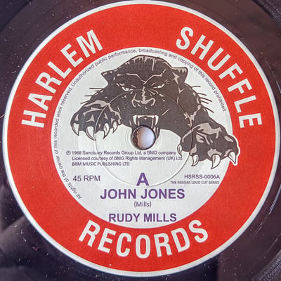 HSRSS-0006 - Rudy Mills / The Crystalites - John Jones / Bombshell - Harlem Shuffle Records - 7", Single, RE - 2021 - 18879442 - Ska, Reggae - 2023-05-26 01:02:51 - Mint (M) - Generic