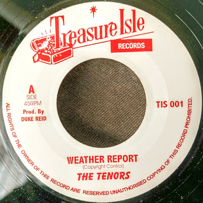 TIS 001 - The Tennors - Weather Report / Hopeful Village - Treasure Isle - 7", Single - 0 - 12147657 - Ska, Reggae - 2024-01-09 04:52:15 - Near Mint (NM or M-) - Generic