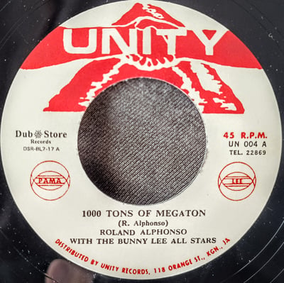 none, DSR-BL7-17 - Roland Alphonso With The Bunny Lee Allstars - 1000 Tons Of Megaton / Musical Resurrection - Unity (3), Dub Store Records - 7", RE - 2018 - 12902381 - Ska, Reggae - 2024-01-08 01:21:50 - Mint (M) - Mint (M)