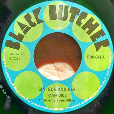 BBC-041 - Pama Dice - Sin, Sun & Sex - Black Butcher Classics - 7", Single, RE - 2022 - 24816836 - Ska, Reggae - 2024-01-10 01:02:31 - Mint (M) - Generic