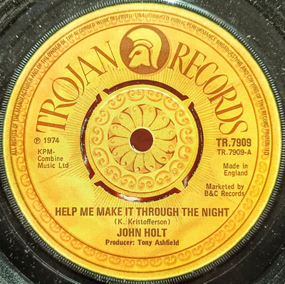 TR.7909 - John Holt - Help Me Make It Through The Night - Trojan Records - 7", Single, Kno - 1974 - 11609704 - Ska, Reggae - 2024-03-20 14:00:27 - Near Mint (NM or M-) - Generic