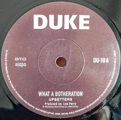 DU-10 - The Upsetters / The Inspirations - What A Botheration / Stand By Me - Duke Records (2) - 7", RP - 0 - 14698701 - Ska, Reggae - 2024-03-21 01:14:38 - Mint (M) - Mint (M)