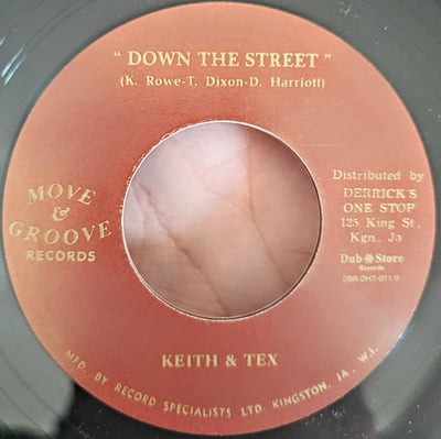 DSR-DH7-011 - Keith & Tex - Down The Street / Hypnotizing Eyes - Move & Groove - 7", RP - 2016 - 9302336 - Ska, Reggae - 2024-04-03 16:26:02 - Very Good Plus (VG+) - Very Good Plus (VG+)