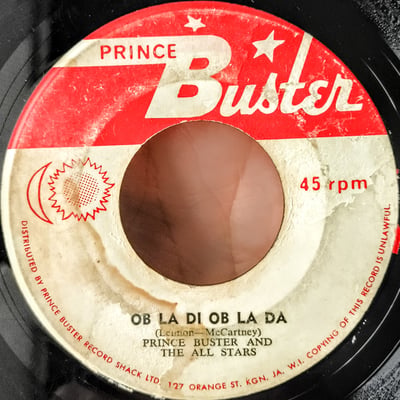 none - Prince Buster And Prince Buster's All Stars / Prince Buster's All Stars - Ob La Di Ob La Da / Wreck A Pum Pum - Prince Buster - 7", Single - 0 - 8137077 - Ska, Reggae - 2024-10-30 01:43:25 - Very Good Plus (VG+) - Generic