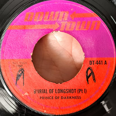DT-441 - Prince Of Darkness (5) / George Lee - Burial Of Longshot (Pt I) / Burial Of Longshot (Pt II) - Downtown (4) - 7", Pus - 1969 - 1729201 - Ska, Reggae - 2024-11-11 04:41:07 - Very Good (VG) - Generic