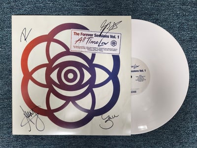 All Time Low - The Forever Sessions Vol. 1 | White w/ alternate cover (The Sound Garden exclusive) | /500 | 2024 | PF92643 *SIGNED*