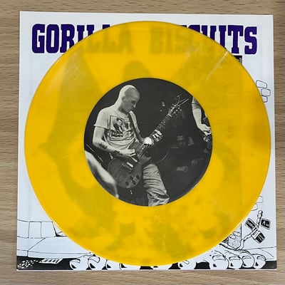 Gorilla Biscuits | S/T | Revelation Records | 2nd Press | Yellow Vinyl /2000 | Warzone B-side Label | Dust Sleeve Stamped #16