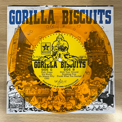 Gorilla Biscuits | S/T | Revelation Records | Conne Island Press | Gold Vinyl 340/350